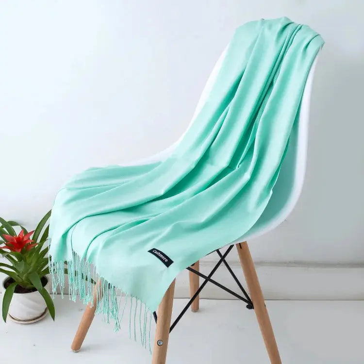 Solid Women's Cashmere Scarf | Industrial Anti-Slip Solution GLOBGRIP®