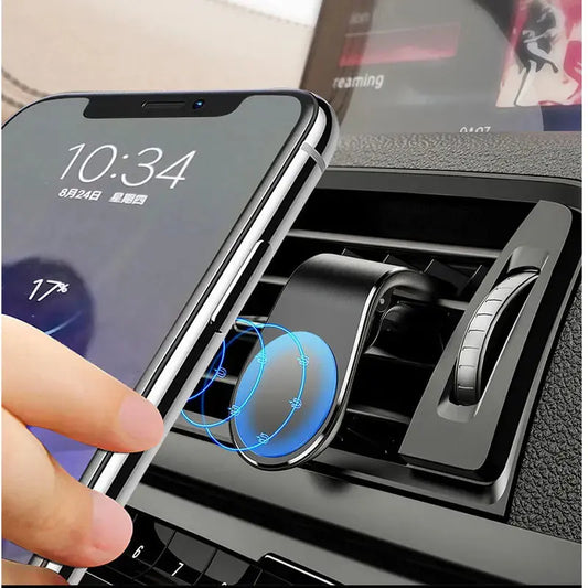 Magnetic Car Phone Holder Air Vent Clip | Industrial Anti-Slip Solution GLOBGRIP®