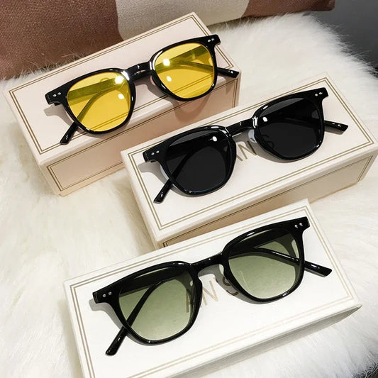 New Vintage Square Sunglasses Women Men Luxury Brand Small Round Sun Glasses Female Small Eyewear Oculos De Sol for Male Female GLOBGRIP®