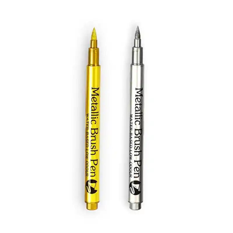 Metallic Marker Pens – Gold Silver Permanent Art Markers GLOBGRIP®
