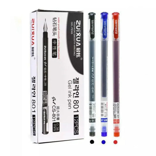 Diamond Tip Gel Pens 12PCS Set | 0.38 mm Smooth Writing Pens | GLOBGRIP® GLOBGRIP®