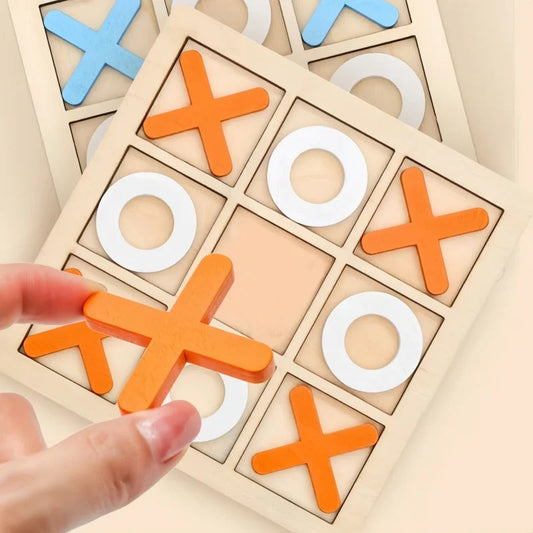 XO Tic Tac Toe Wooden Board Game | Family Strategy Toy | GLOBGRIP® GLOBGRIP®