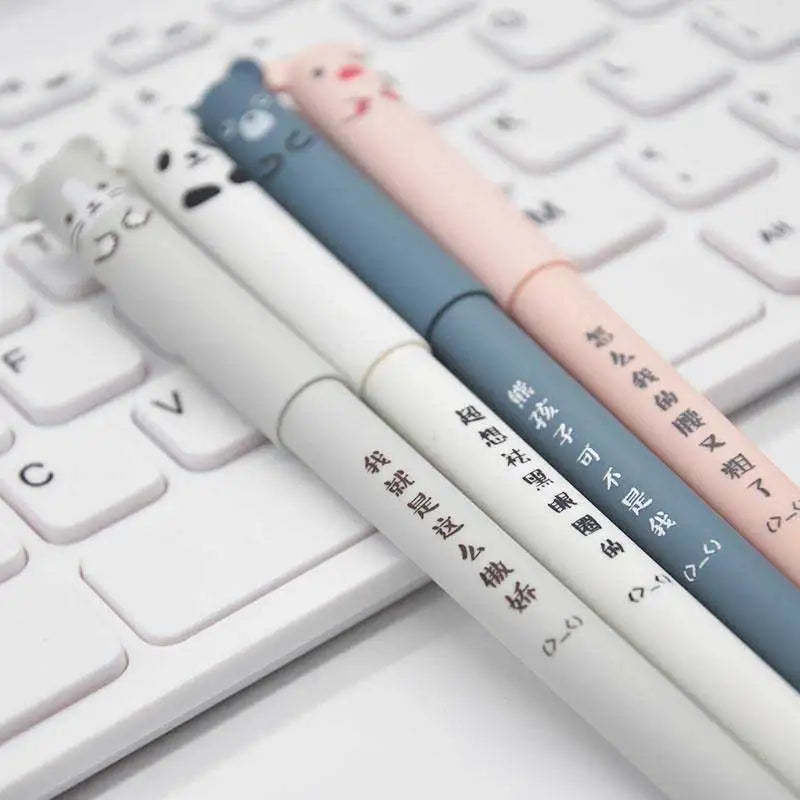 Kawaii Erasable Gel Pens 4PCS Set | Cute Animal Design | GLOBGRIP® GLOBGRIP®