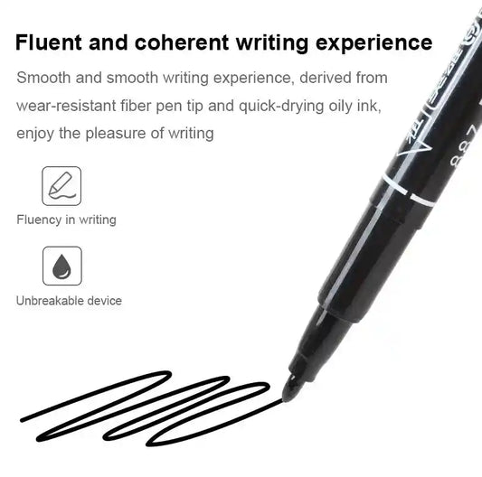 Dual Tip Marker Pens | Waterproof 0.5 & 1.0 mm Art Markers | GLOBGRIP® GLOBGRIP®