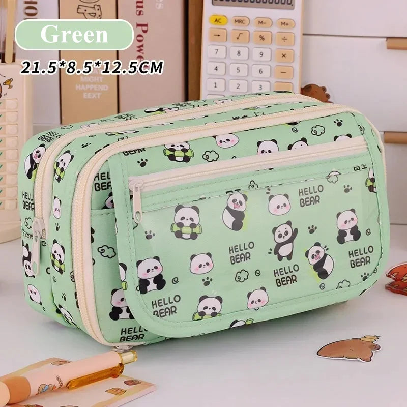 Capybara Pencil Case | Multi-Layer Stationery Organizer | GLOBGRIP® GLOBGRIP®