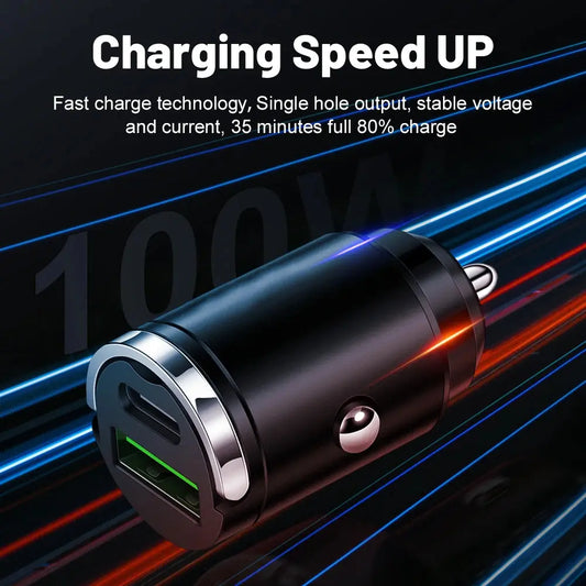 Mini PD USB Car Charger Lighter Type C Car GLOBGRIP®