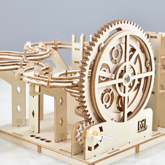 🧩 3D Wooden Marble Run Puzzle GLOBGRIP®