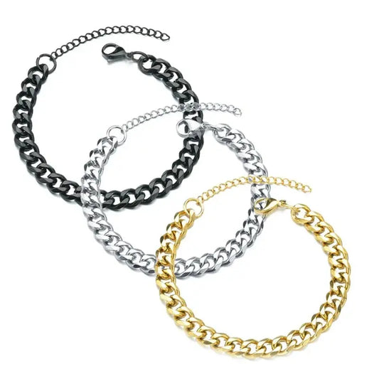 Trendy Cuban Chain Men's Bracelet | Industrial Anti-Slip Solution GLOBGRIP®