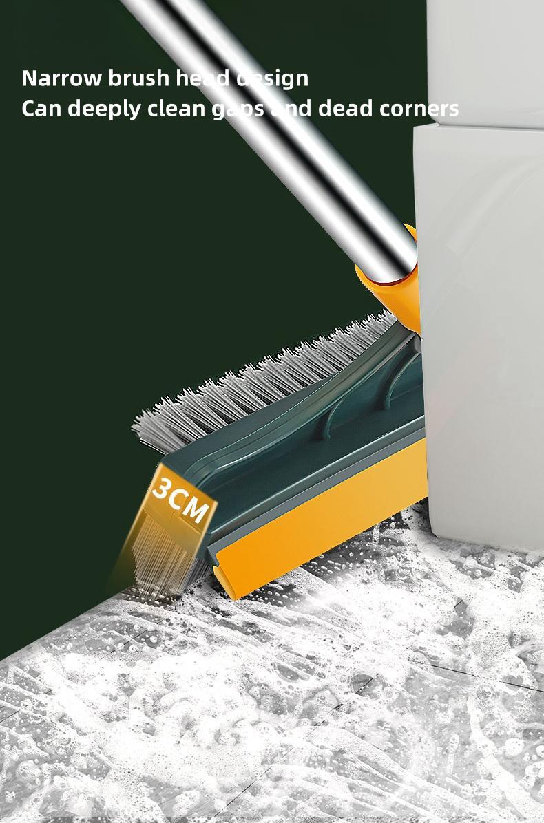 3 In 1 Cleaning Brush Cleaner Brush For Cleaning Bathroom Brush With Long Handle Rotating Floor Brush Crevice Brush GLOBGRIP®