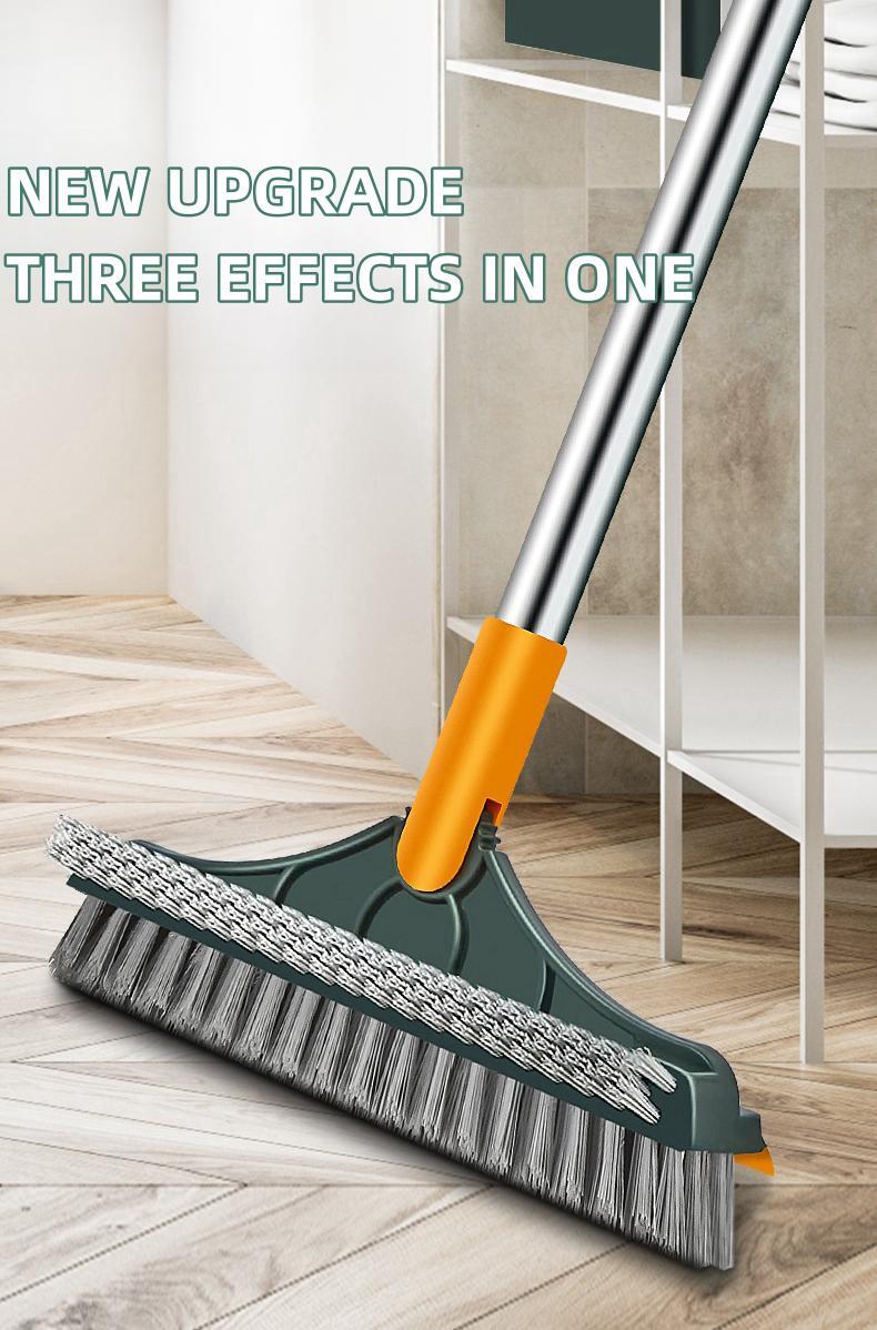 3 In 1 Cleaning Brush Cleaner Brush For Cleaning Bathroom Brush With Long Handle Rotating Floor Brush Crevice Brush GLOBGRIP®