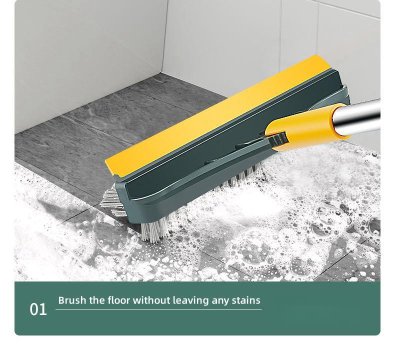 3 In 1 Cleaning Brush Cleaner Brush For Cleaning Bathroom Brush With Long Handle Rotating Floor Brush Crevice Brush GLOBGRIP®