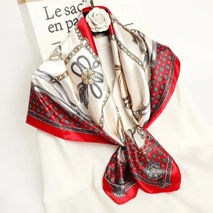Luxury Silk Satin Square Scarf | Industrial Anti-Slip Solution GLOBGRIP®