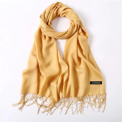 Solid Women's Cashmere Scarf | Industrial Anti-Slip Solution GLOBGRIP®