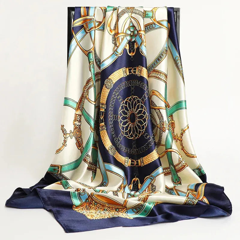 Luxury Silk Satin Square Scarf | Industrial Anti-Slip Solution GLOBGRIP®