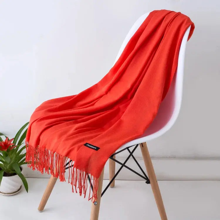 Solid Women's Cashmere Scarf | Industrial Anti-Slip Solution GLOBGRIP®