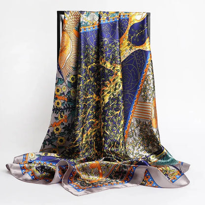 Luxury Silk Satin Square Scarf | Industrial Anti-Slip Solution GLOBGRIP®