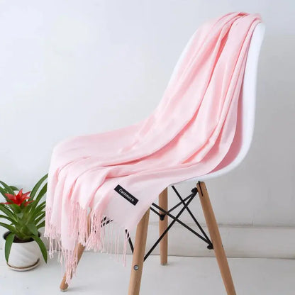 Solid Women's Cashmere Scarf | Industrial Anti-Slip Solution GLOBGRIP®
