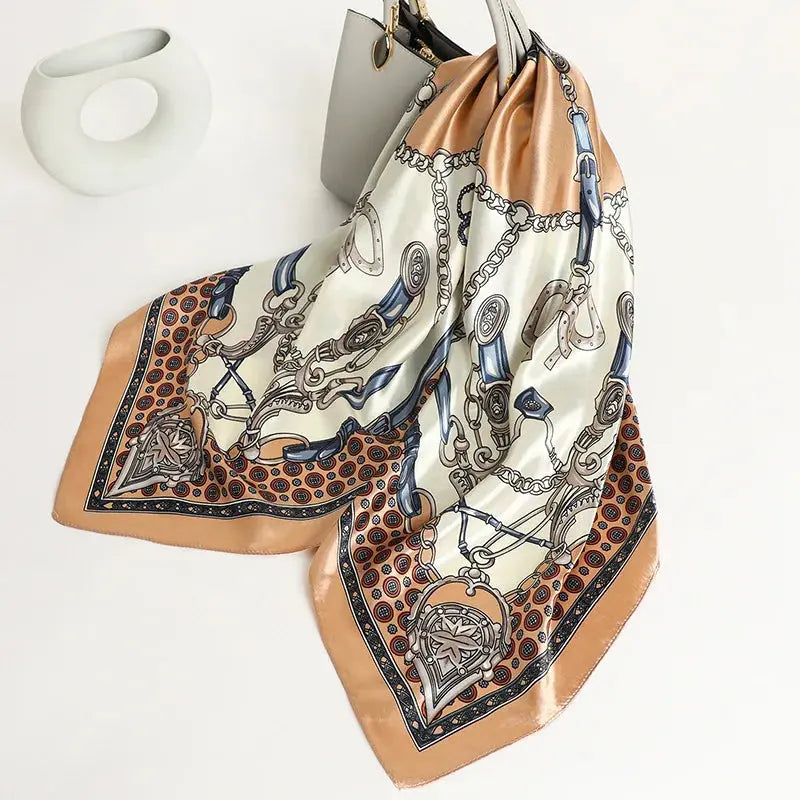 Luxury Silk Satin Square Scarf | Industrial Anti-Slip Solution GLOBGRIP®