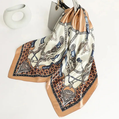 Luxury Silk Satin Square Scarf | Industrial Anti-Slip Solution GLOBGRIP®