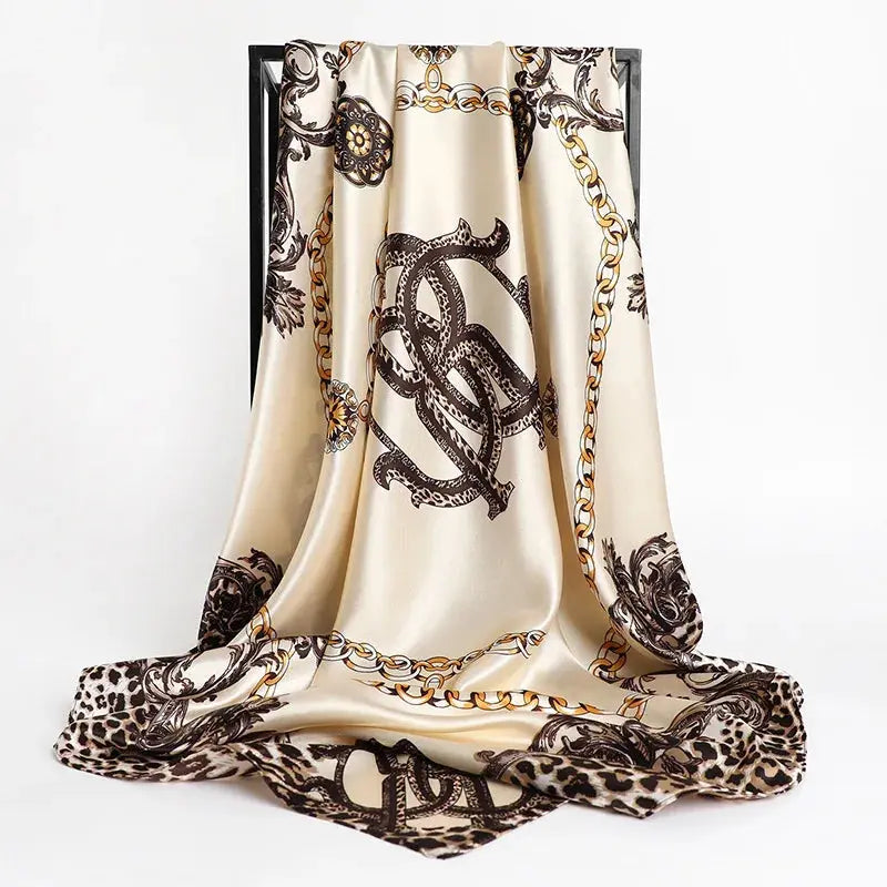 Luxury Silk Satin Square Scarf | Industrial Anti-Slip Solution GLOBGRIP®