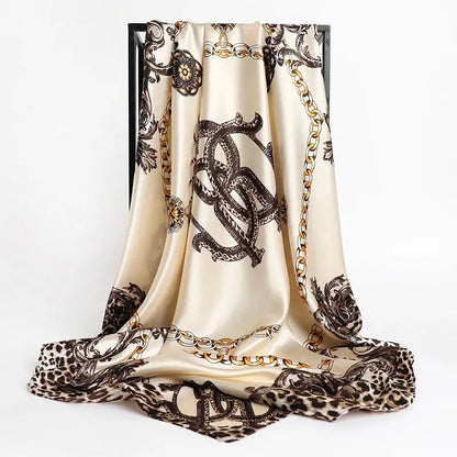 Luxury Silk Satin Square Scarf | Industrial Anti-Slip Solution GLOBGRIP®