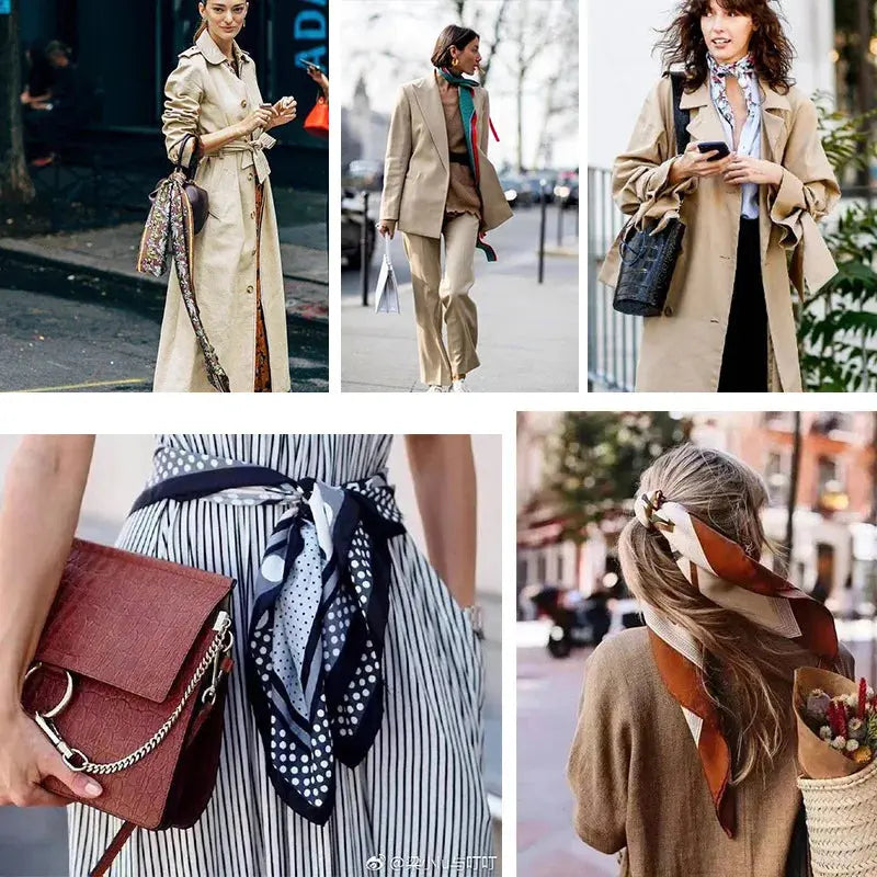 Luxury Silk Satin Square Scarf | Industrial Anti-Slip Solution GLOBGRIP®