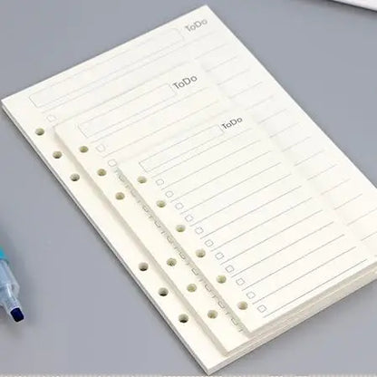 45 Sheets Loose-Leaf Refill – A5 & A6 Sizes GLOBGRIP®