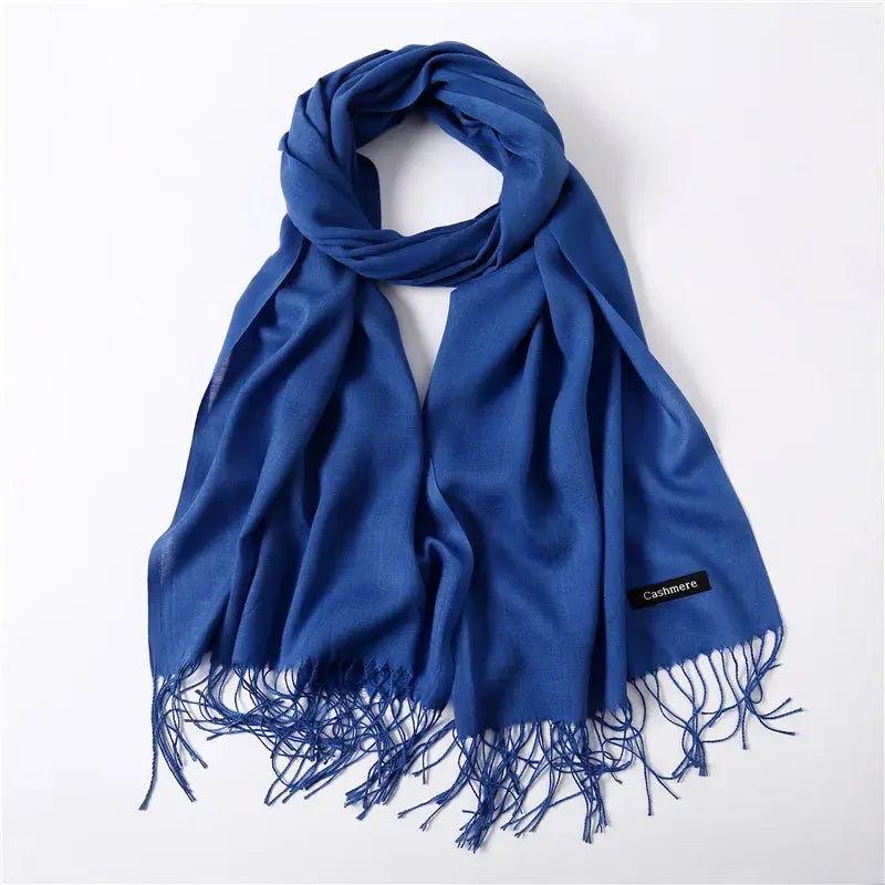 Solid Women's Cashmere Scarf | Industrial Anti-Slip Solution GLOBGRIP®