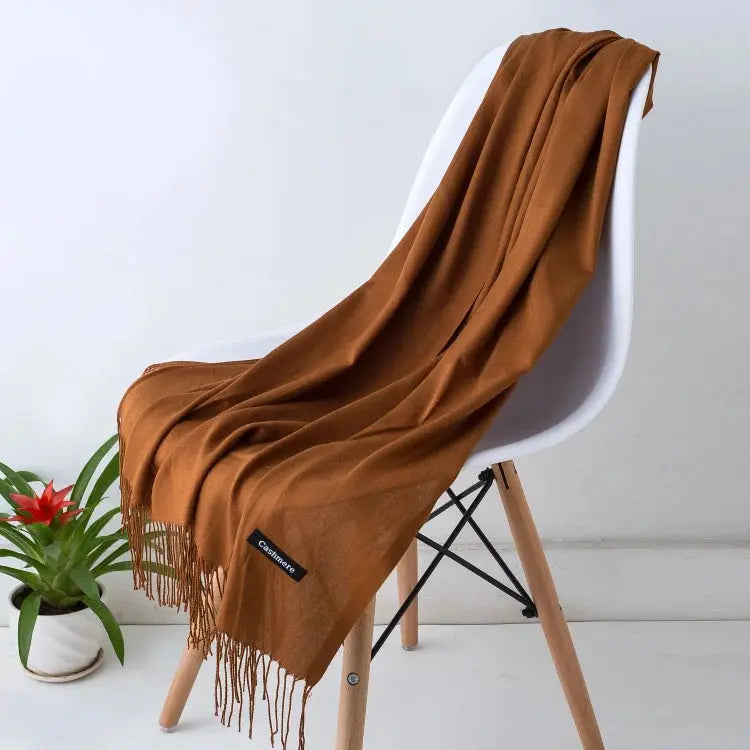 Solid Women's Cashmere Scarf | Industrial Anti-Slip Solution GLOBGRIP®