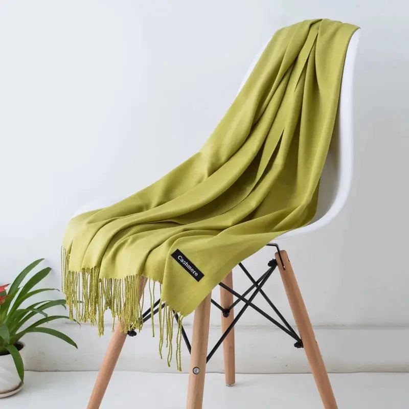 Solid Women's Cashmere Scarf | Industrial Anti-Slip Solution GLOBGRIP®