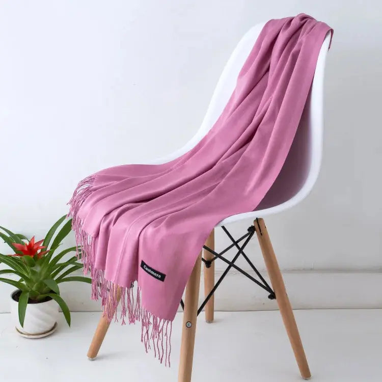 Solid Women's Cashmere Scarf | Industrial Anti-Slip Solution GLOBGRIP®