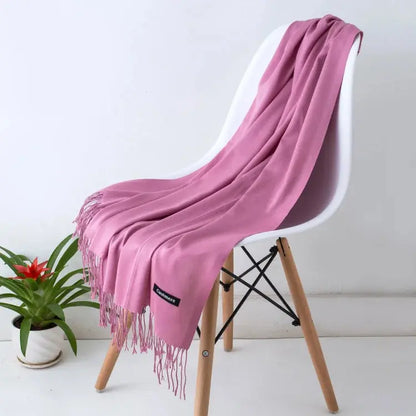 Solid Women's Cashmere Scarf | Industrial Anti-Slip Solution GLOBGRIP®