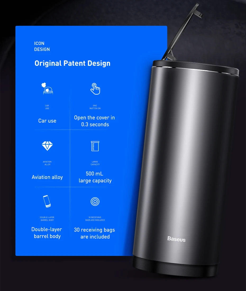 🗑️ Car Trash Bin GLOBGRIP®