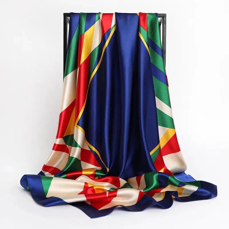 Luxury Silk Satin Square Scarf | Industrial Anti-Slip Solution GLOBGRIP®