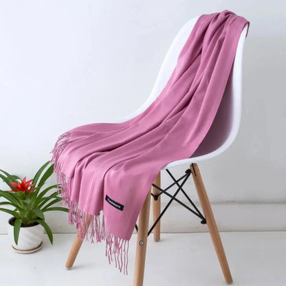 Solid Women's Cashmere Scarf | Industrial Anti-Slip Solution GLOBGRIP®
