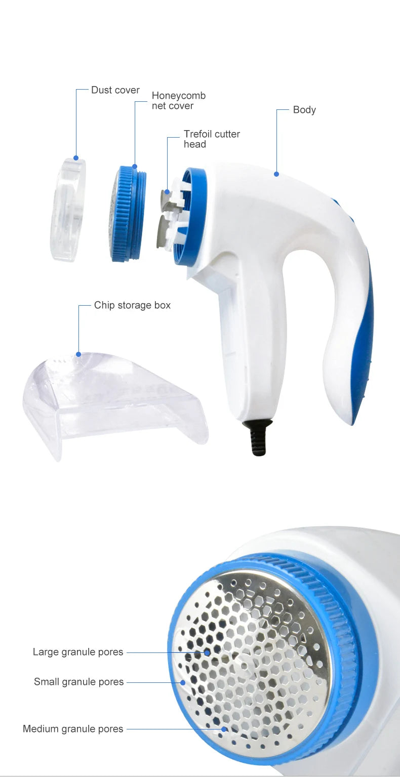 Electric Lint Remover & Fuzz Shaver | Professional Fabric Pill Shaver GLOBGRIP®