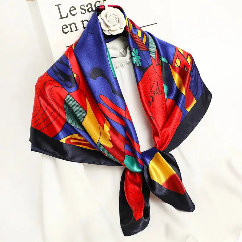 Luxury Silk Satin Square Scarf | Industrial Anti-Slip Solution GLOBGRIP®