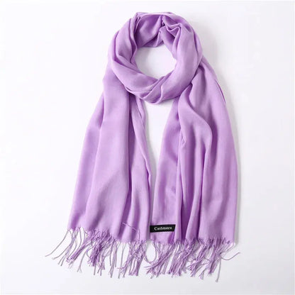 Solid Women's Cashmere Scarf | Industrial Anti-Slip Solution GLOBGRIP®