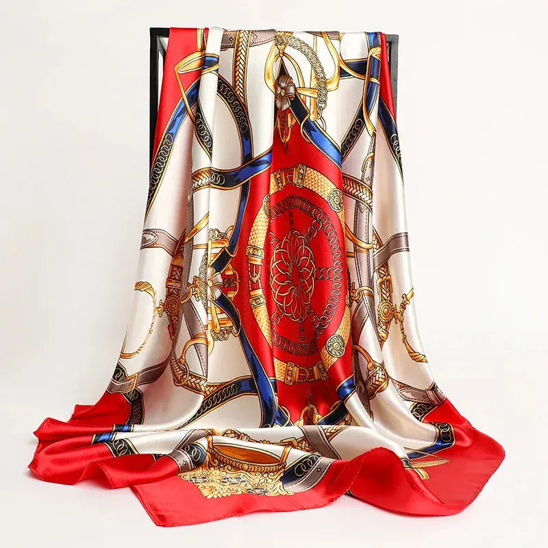 Luxury Silk Satin Square Scarf | Industrial Anti-Slip Solution GLOBGRIP®