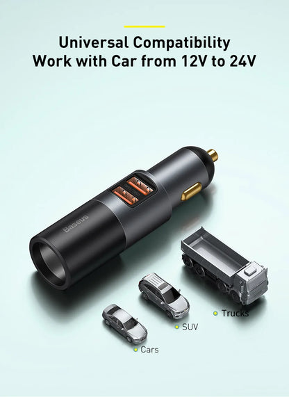 ⚡ 120W Car Charger Splitter GLOBGRIP®
