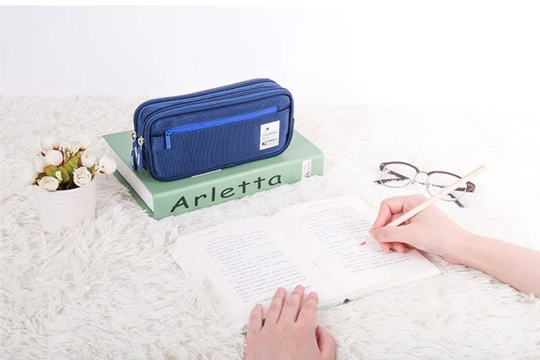 Large Capacity Pencil Case Stationery Cute Boys Girls Gift Pen Bag Pen Box Pencil Cases Storage Student School Office Supplies GLOBGRIP®