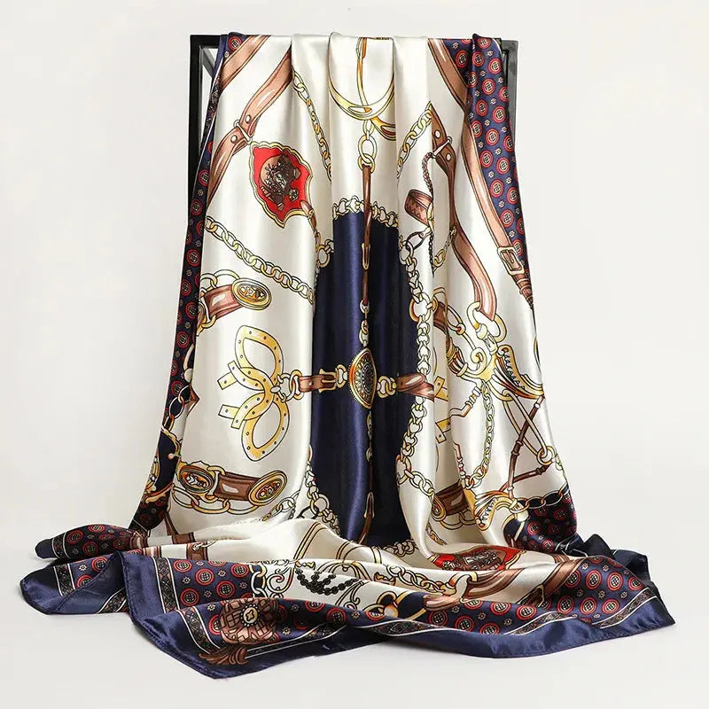 Luxury Silk Satin Square Scarf | Industrial Anti-Slip Solution GLOBGRIP®