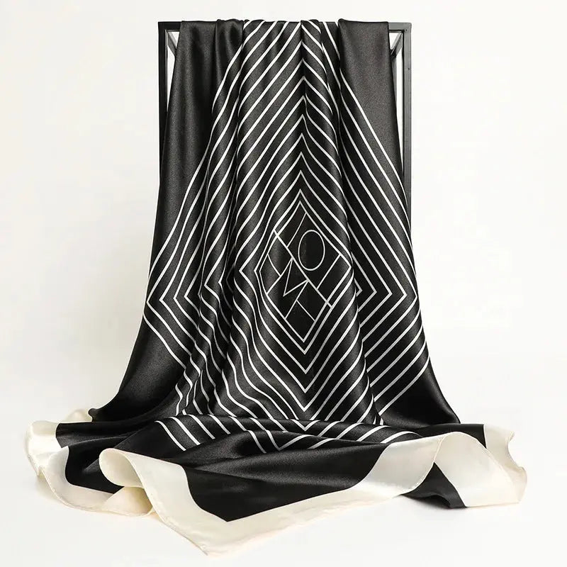 Luxury Silk Satin Square Scarf | Industrial Anti-Slip Solution GLOBGRIP®