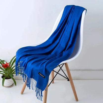 Solid Women's Cashmere Scarf | Industrial Anti-Slip Solution GLOBGRIP®