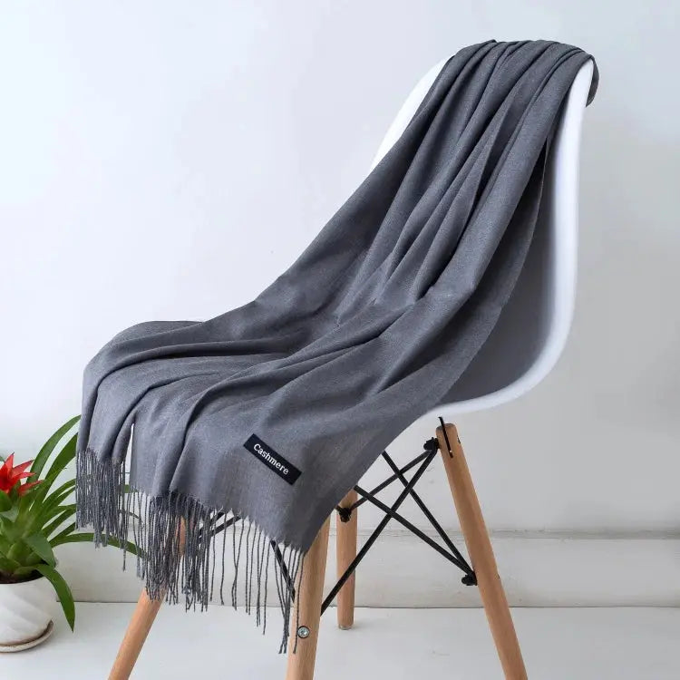 Solid Women's Cashmere Scarf | Industrial Anti-Slip Solution GLOBGRIP®