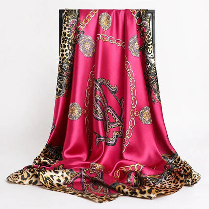 Luxury Silk Satin Square Scarf | Industrial Anti-Slip Solution GLOBGRIP®