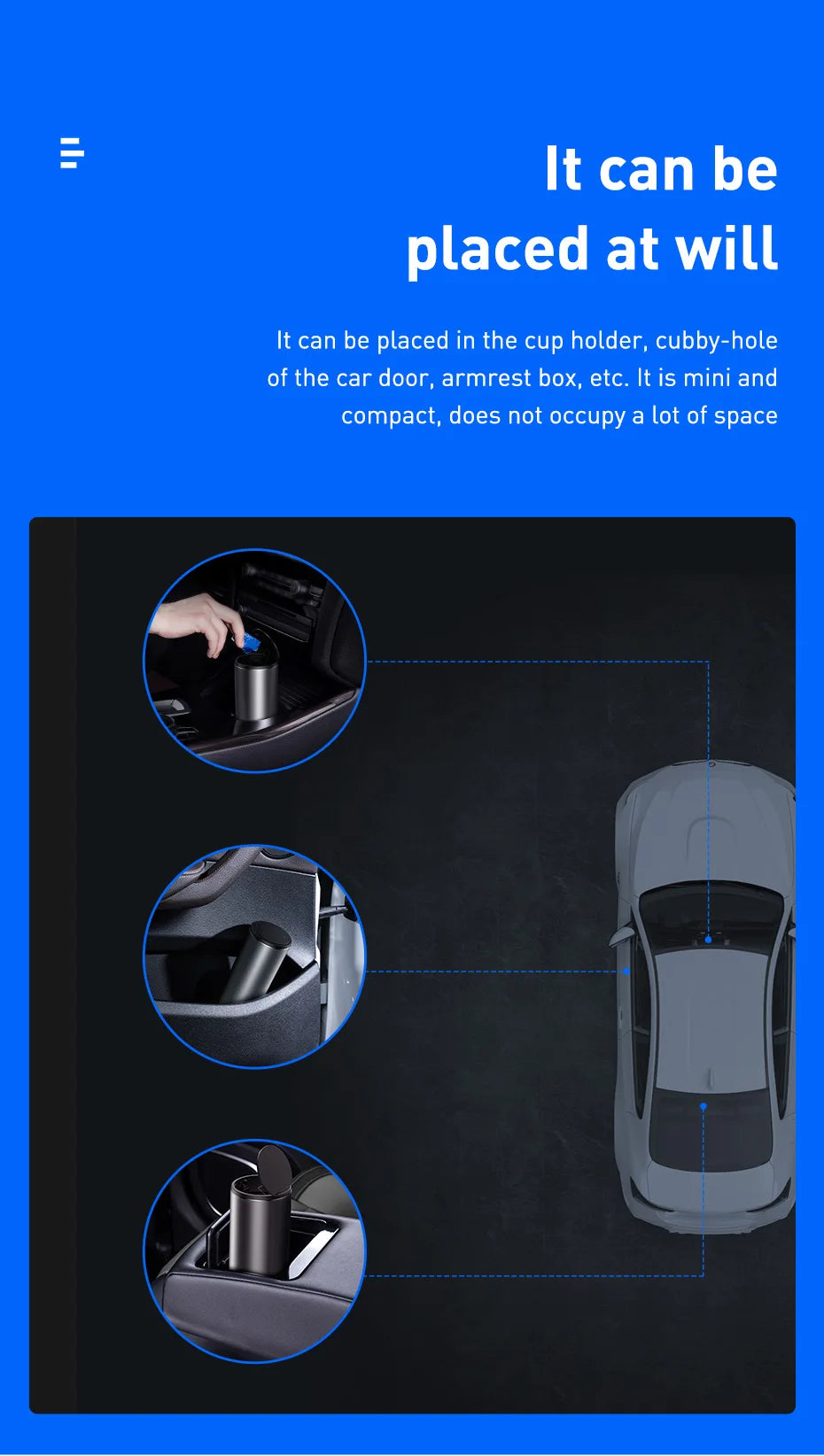 🗑️ Car Trash Bin GLOBGRIP®