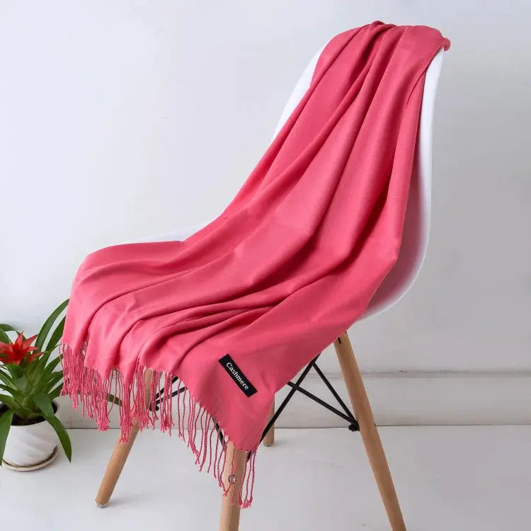 Solid Women's Cashmere Scarf | Industrial Anti-Slip Solution GLOBGRIP®