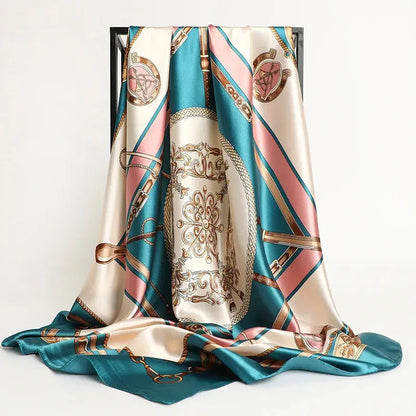 Luxury Silk Satin Square Scarf | Industrial Anti-Slip Solution GLOBGRIP®