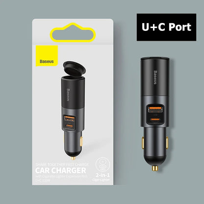 ⚡ 120W Car Charger Splitter GLOBGRIP®